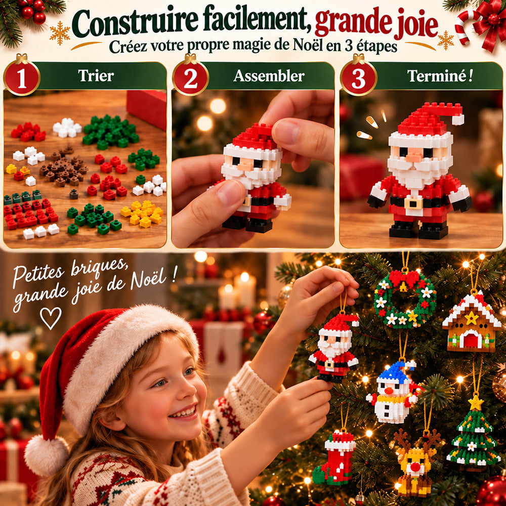 upsell⏳ Plus qu’un jour pour profiter de -49 % – 🎄 Kit DIY de constructions de Noël sur 12 jours | 12 modèles festifs à construire et à accrocher pour décorer le sapin, les couronnes et toute la maison 🧱