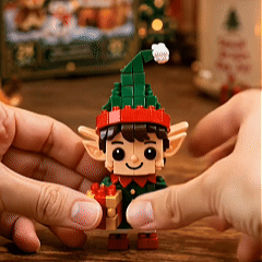 🔥🔥 Plus qu’un jour pour profiter de -49 % – 🎄 Kit DIY de constructions de Noël sur 12 jours | 12 modèles festifs à construire et à accrocher pour décorer le sapin, les couronnes et toute la maison 🧱