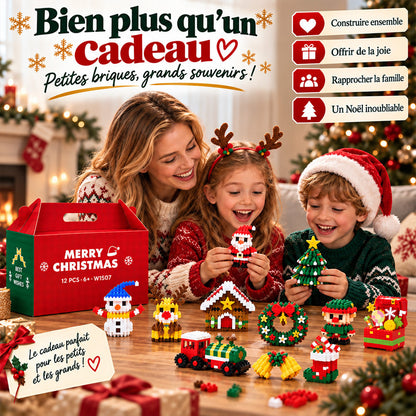 🔥🔥 Plus qu’un jour pour profiter de -49 % – 🎄 Kit DIY de constructions de Noël sur 12 jours | 12 modèles festifs à construire et à accrocher pour décorer le sapin, les couronnes et toute la maison 🧱