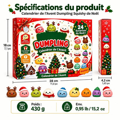 ⏳ Plus qu’un jour pour profiter de -49 %🥟Calendrier de l'Avent Dumpling Squishy 2026