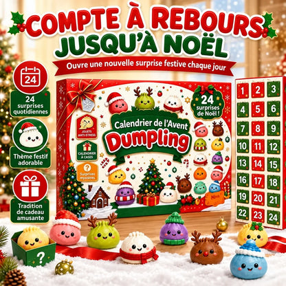 ⏳ Plus qu’un jour pour profiter de -49 %🥟Calendrier de l'Avent Dumpling Squishy 2026