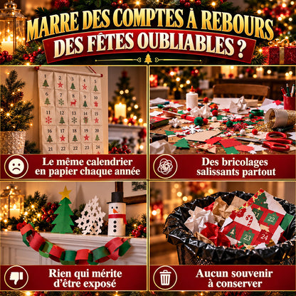 ⏳ Économisez 49 % aujourd’hui seulement ! 🎄 Calendrier de l’Avent de 24 jours avec 24 mini-kits de construction de Noël uniques 🧱 – construisez, accrochez et décorez facilement votre sapin, vos couronnes et bien plus encore pour une ambiance festive !
