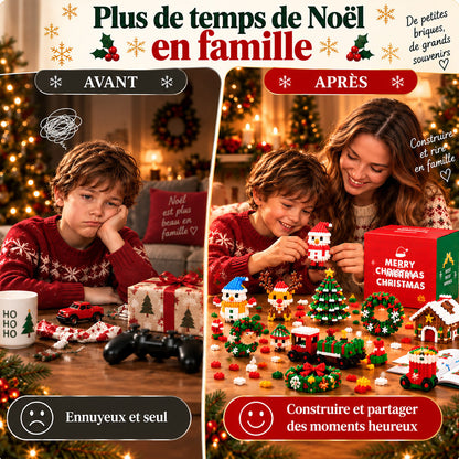 🔥🔥 Plus qu’un jour pour profiter de -49 % – 🎄 Kit DIY de constructions de Noël sur 12 jours | 12 modèles festifs à construire et à accrocher pour décorer le sapin, les couronnes et toute la maison 🧱