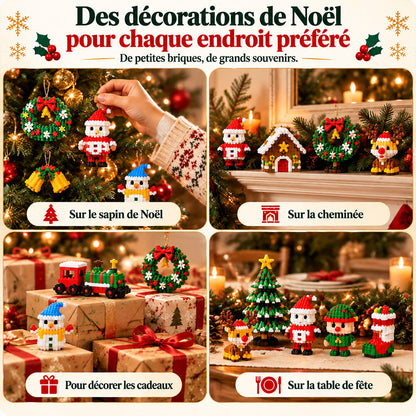 🔥🔥 Plus qu’un jour pour profiter de -49 % – 🎄 Kit DIY de constructions de Noël sur 12 jours | 12 modèles festifs à construire et à accrocher pour décorer le sapin, les couronnes et toute la maison 🧱