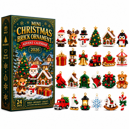 ⏳ Économisez 49 % aujourd’hui seulement ! 🎄 Calendrier de l’Avent de 24 jours avec 24 mini-kits de construction de Noël uniques 🧱 – construisez, accrochez et décorez facilement votre sapin, vos couronnes et bien plus encore pour une ambiance festive !